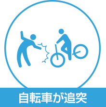 自転車が追突